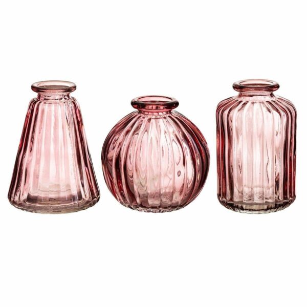Glass Bud Vase Pink