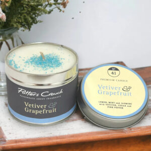 Vetiver and Grapefruit tin candle